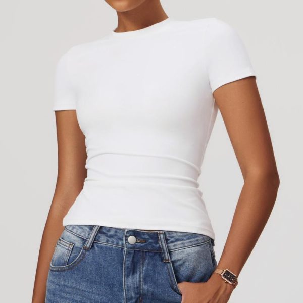 Hauts Et Tee-Shirts  Femme | Hester Rouse Zenvy Rib Femme Blanc