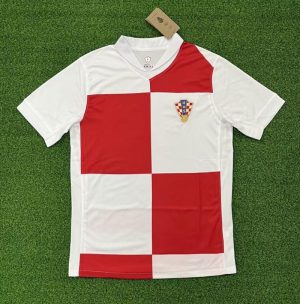 Hauts Et Tee-Shirts  Homme | Croatie 2024/25 Stadium Domicile Hauts Et Tee-Shirts Blanc