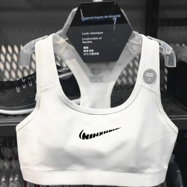 Soutiens-Gorge De Sport  Femme | Hester Rouse Swoosh Medium Support Femme Blanc